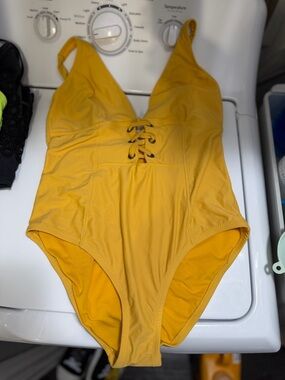 Yellow swim suit